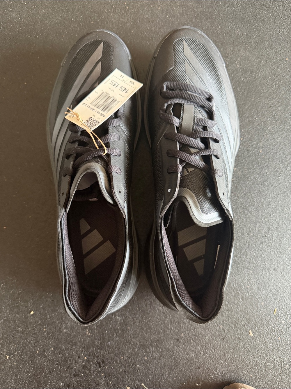 Men's Black Size 14.4 Adizero Select 3.0 Shoes